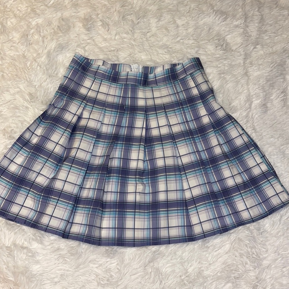 plaid pleated skirt